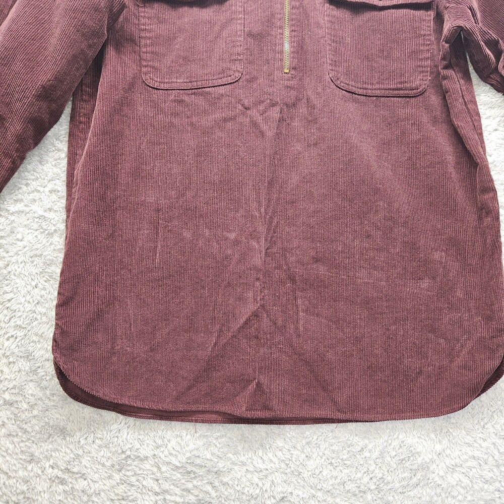 Eddie Bauer Womens Vintage Corduroy Shirt Medium Longsleeve 90s Thick Casual - Picture 4 of 9